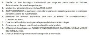 Plan de gobierno Daniel Arroyo