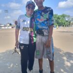 Diana Calderón y su hijo Moisés Genes