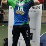 Enrique Pion, campeón nacional de lucha de brazos.