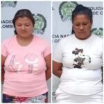 Ángelica Patiño Vivaque y Karen Jiménez Santiago, capturadas.