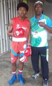 Orlando Pérez Berrío y su padre el entrenador Orlando Pérez.
