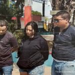 Rosa Iris Benítez Canoes, Yurbrainer Feria Romero y Donaldo Fidel Rodríguez Barrios, presuntamente implicados en el delito de extorsión agravada.