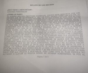 Caso de agresión contra la atleta Dukina Freytters Rodríguez