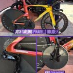 Bicicleta de crono del ciclista Joshua Tarling