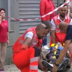 Caída de Landa en el Giro 2025