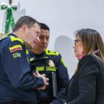 fiscal General de la Nación, Luz Adriana Camargo Garzón y director de la Policía Nacional, mayor general Carlos Fernando Triana Beltrán.