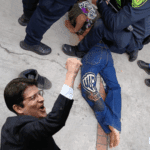 Senador Miguel Uribe y su sicario.