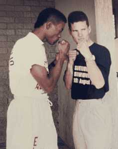 Miguel Julio y Phillips Holiday, previo a la pelea // Cortesía.