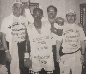 Momentos previos a la pele mundialista.