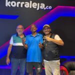 Ricardo El Pichinga con los periodistas Julio Carvajal Pérez y Julio Carvajal Almanza.