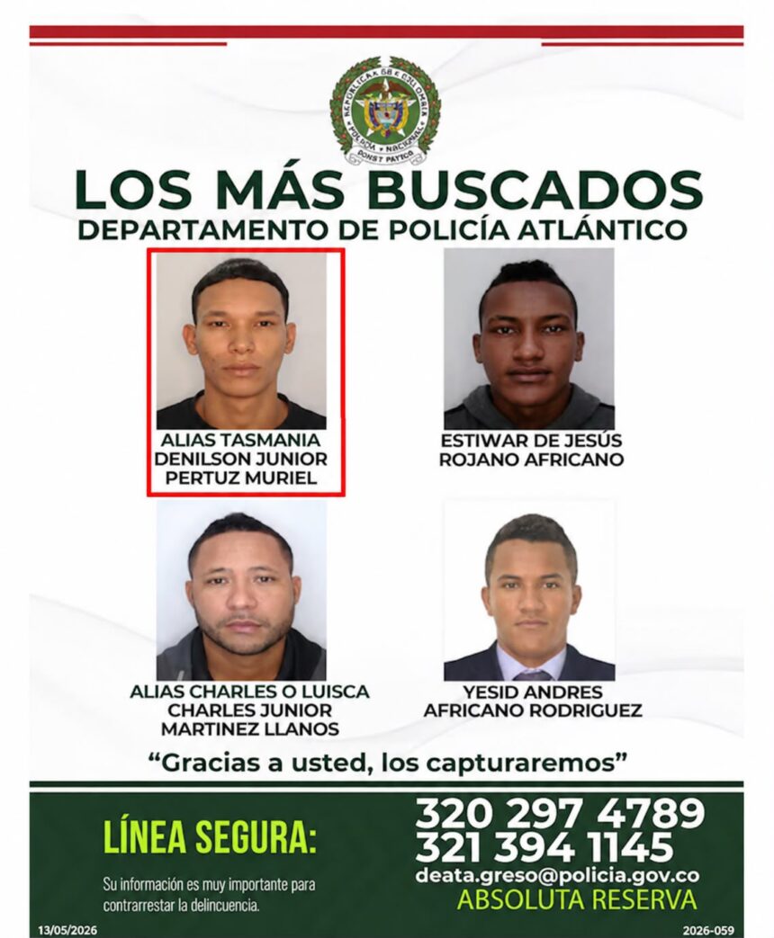 Cártel de los más buscados.