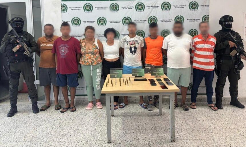 nueve capturados por orden judicial