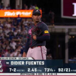 Didier Fuentes en el montículo.